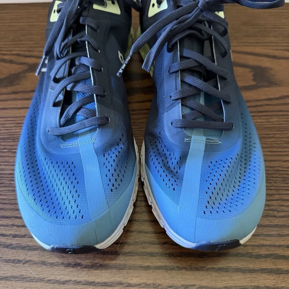 On Running Shoes Men's Blue Mesh CloudTec Road Sneakers 35.99034 Size 11.5